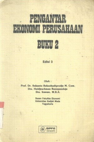 Pengantar Ekonomi Perusahaan, Buku 2